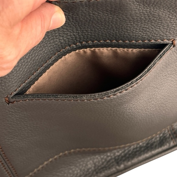 NWOT The Sak De Young Medium Leather Hobo Shoulder Bag Purse Gray Grey TINY FLAW - Picture 5 of 13